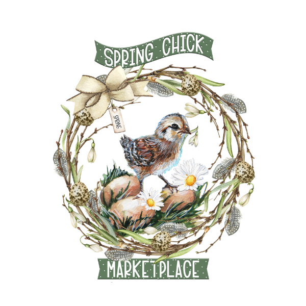Spring Chcik SPRING CHICK - White Cloud Decor Transfers